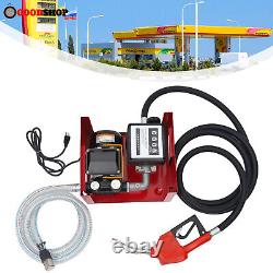 110V Electric Oil Fuel Diesel Transfer Pump with Hoses and Nozzle Durable