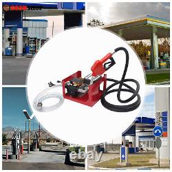 110V Electric Oil Fuel Diesel Transfer Pump with Hoses and Nozzle Durable