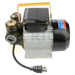 110V Oil Pump AC 550W Electric Self Prime Fuel Diesel With Aluminum Casing