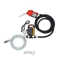 110V Self-Priming Pume With Hose Nozzle Electric Diesel Oil Fuel Transfer Pump Kit