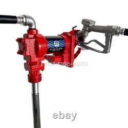 12 Volt 20 GPM Fuel Transfer Pump Diesel Gas Gasoline Kerosene High Quality Red