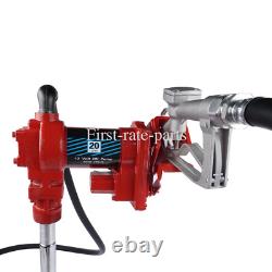 12 Volt 20 GPM Fuel Transfer Pump Diesel Gas Gasoline Kerosene High Quality Red