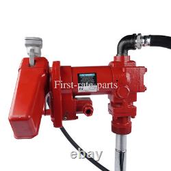 12 Volt 20 GPM Fuel Transfer Pump Diesel Gas Gasoline Kerosene High Quality Red