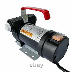 12V 10 GPM Electric Diesel Oil And Fuel Transfer Extractor Pump with Nozzle & Hose