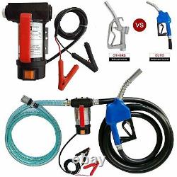 12V 10GPM Electric Diesel Oil And Fuel Transfer Extractor Pump with Nozzle & Hose