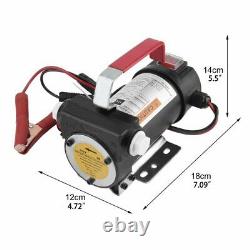 12V 10GPM Electric Diesel Oil And Fuel Transfer Extractor Pump with Nozzle & Hose