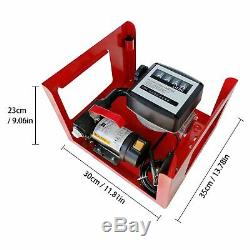 12V 155W Electric Diesel Oil Fuel Transfer Pump with Mechanical Meter Hose Nozzle