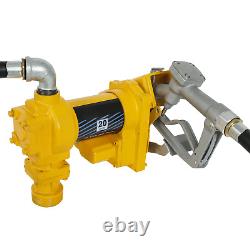 12V 20GPM Fuel Transfer Pump Diesel Gas Gasoline Kerosene Car Truck Tractor