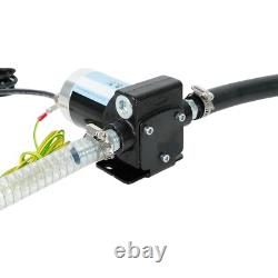 12V DC 3.7GPM Gasoline Diesel Oil Transfer Pump Fuel Diesel Kerosene Pump Hoses