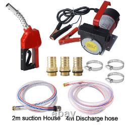 12V DC Electric Fuel Transfer Pump Diesel Kerosene Oil Commercial Auto Portable