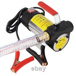 12V DC Electric Fuel Transfer Pump Diesel Kerosene Oil Commercial Auto Portable