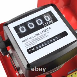 12V DC Electric Oil Fuel Diesel Transfer Pump With Mechanical Meter, Hose, Nozzle 12V DC Electric Oil Fuel Diesel Transfer Pump With Mechanical Meter, Hose, Nozzle