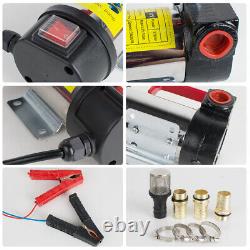 12V Diesel Oil Fuel Transfer Extractor Pump Set 10.5GPM for Machinery