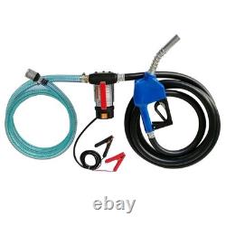 12V Electric Diesel Oil And Fuel Transfer Extractor Pump 10GPM with Nozzl &Hose
