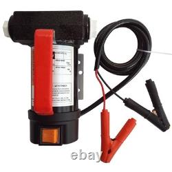 12V Electric Diesel Oil And Fuel Transfer Extractor Pump 10GPM with Nozzl &Hose