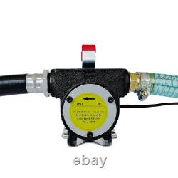 12V Electric Diesel Oil And Fuel Transfer Extractor Pump 10GPM with Nozzl &Hose