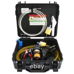 12V Electric Fuel Transfer Pump 110GPH Gasoline Diesel Oil Pump Kit, Portable