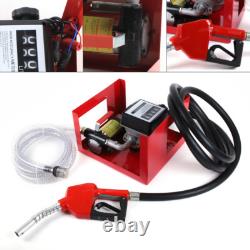 12V Electric Fuel Transfer Pump 175W-45L/Min WithNozzle Meter Fit Oil Fuel Diesel