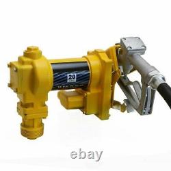 12V Electric Pump Fuel Transfer 12 Volt Diesel Oil Gasoline Kerosene Gas Nozzle