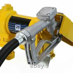 12V Fuel Transfer Pump 20GPM Diesel Oil Gasoline Kerosene Gas with Nozzle