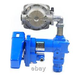 12V Fuel Transfer Pump Diesel Gasoline Anti-Explosive with Oil Meter New 20GPM US