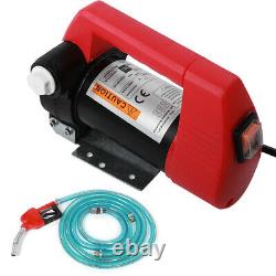 12V Fuel Transfer Pump Oil Diesel Fluid Extractor Electric Pump with Fuel Gun+Hose