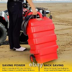 16 Gallon (60 Liter) Portable Fuel Tank With 12V Electric transfer pump 3.7GPM