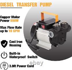 16GPM Electric Self-Priming Oil Fuel Diesel Kerosene Biodiesel Transfer Pump Kit