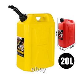 1x20L Plastic Spare Fuel Cans Motorcycle Car Oil Petrol Diesel Can Canister Tank