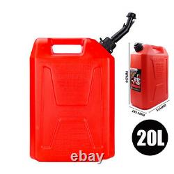1x20L Plastic Spare Fuel Cans Motorcycle Car Oil Petrol Diesel Can Canister Tank
