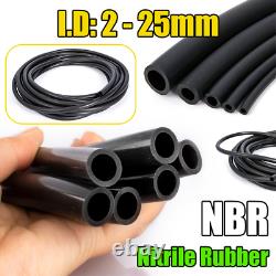 2-25mm I. D Nitrile Smooth Rubber Fuel Petrol Diesel Oil Line Hose Pipe Tubing