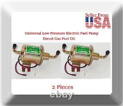 2 x 12V angle Low Pressure Electric Fuel Pump Diesel Gas Fuel Oil Universal car