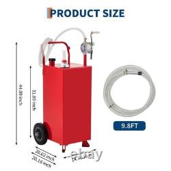 20/30/35/40 Gallon Gas Caddy Fuel Diesel Transfer Tank WithPump Oil Container Hose