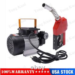 20-60L/min Electric Diesel Oil Fuel Transfer Extractor Pump 2800rpm+Nozzle Hose