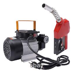 20-60L/min Electric Diesel Oil Fuel Transfer Extractor Pump 2800rpm+Nozzle Hose