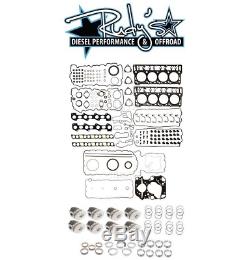 2008-2010 Ford 6.4L Powerstroke Diesel Complete Rebuild Overhaul Kit with Pistons