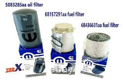 2019-20 Dodge Ram 6.7l Fuel Filters & Oil Filter Combo Oem 68157291aa 68436631aa