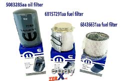 2019-20 Dodge Ram 6.7l Fuel Filters & Oil Filter Combo Oem 68157291aa 68436631aa