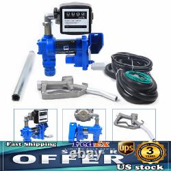 20GPM 12V Diesel Gasoline Fuel Transfer Pump with Meter Anti-Explosive US