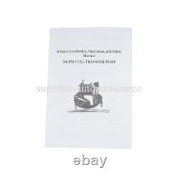 20GPM 12V Red Fuel Transfer Pump withNozzle Kit for Car Truck Tractor Diesel