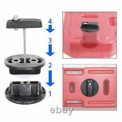 20L Fuel Tank Gas Oil Petrol Storage Can Container + Lock Mount For Jeep ATV UTV