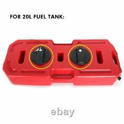 20L Fuel Tank Gas Oil Petrol Storage Can Container + Lock Mounts For ATV UTV RZR