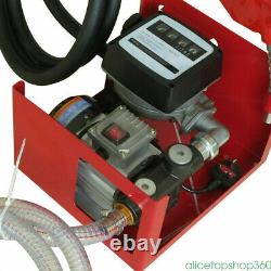 220V 550W Electric Diesel Oil Fuel Transfer Pump with Mechanical Meter Hose Nozzle