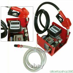 230V Electric Fuel Transfer Pump Diesel Bio Oil Commercial Auto with Nozzle DHL