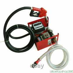 230V Electric Fuel Transfer Pump Diesel Bio Oil Commercial Auto with Nozzle DHL