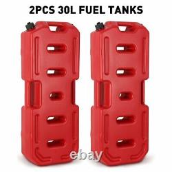 2X 30L Fuel Tanks Barrel Gas Oil Storage Can Container Pack For JEEP ATV UTV RZR