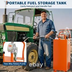 30 Gallon Car Gas Caddy Fuel Diesel Oil Transfer Tank Storage Caddy with Pump