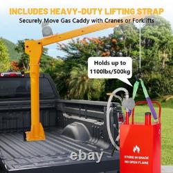 30 Gallon Fuel Diesel Oil Transfer Tank Gas Caddy with Bidirectional Siphon Pump