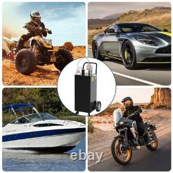 30 Gallon Fuel Gas Caddy Diesel Oil Transfer Tank 2 Wheels Portable with Pump