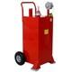 30 Gallon Gas Caddy With Wheels Fuel Fuel Diesel Oil Transfer Tank Portable Pump